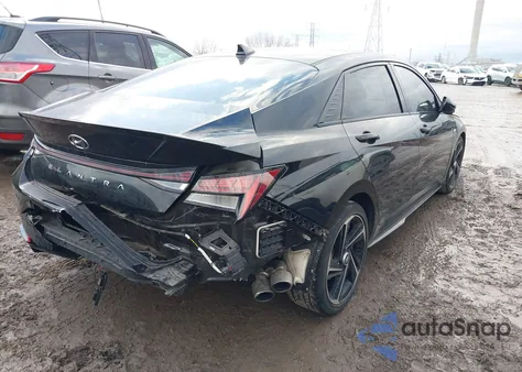 2022 Hyundai Elantra N Line from USA, damaged, VIN KMHLR4AF6NU362455